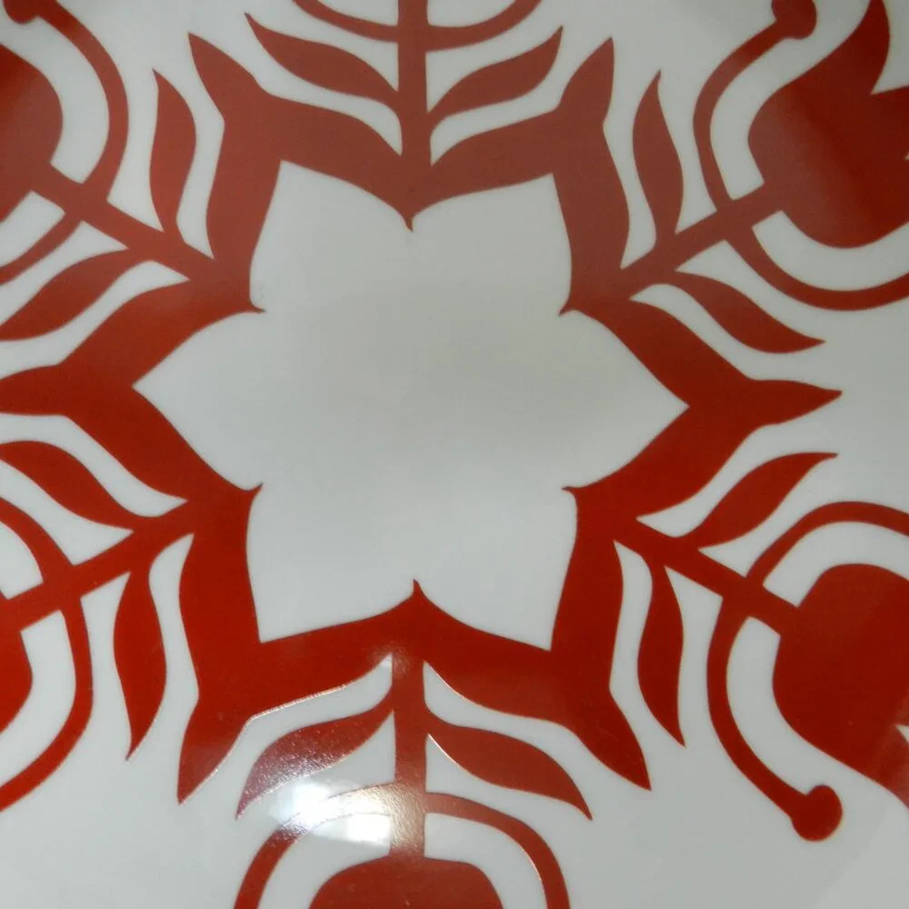 Kate Forrester for Crate & Barrel Christmas Nordic Snowflake Plate 8